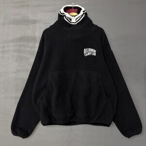 Billionaire Boys Club Fleece Hoodie Black Sherpa Balaclava Logo Large
